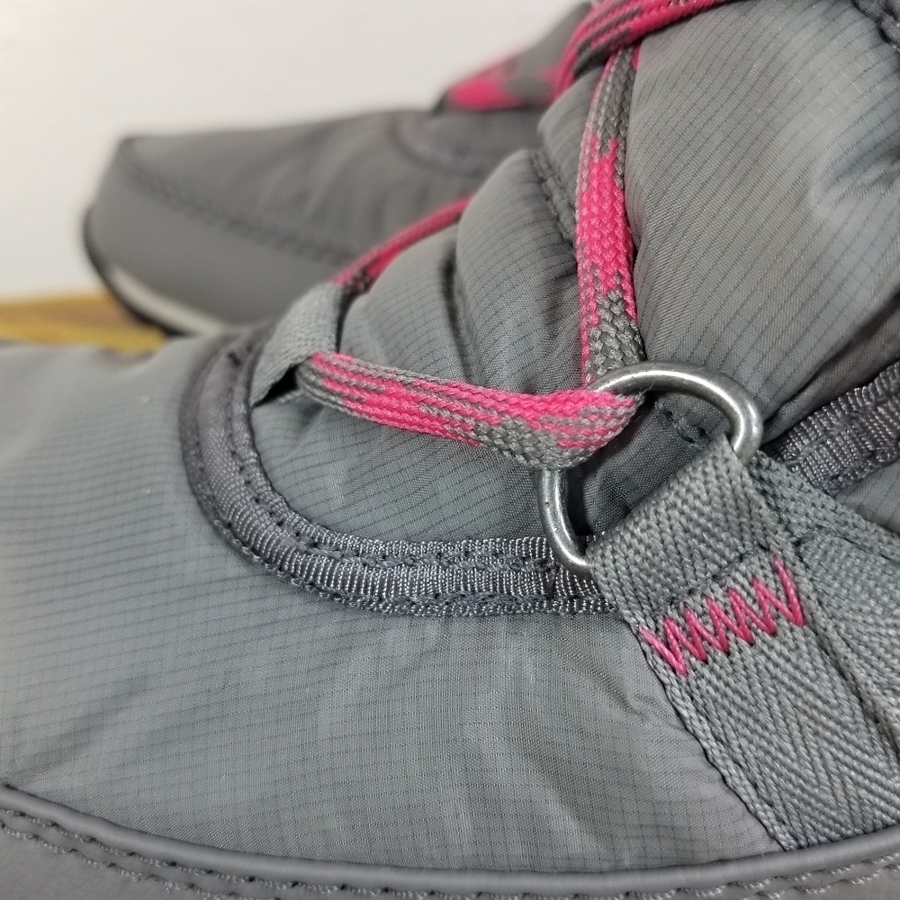 Sorel Whitney tall lace up gray pink winter boots - Picture 10 of 15
